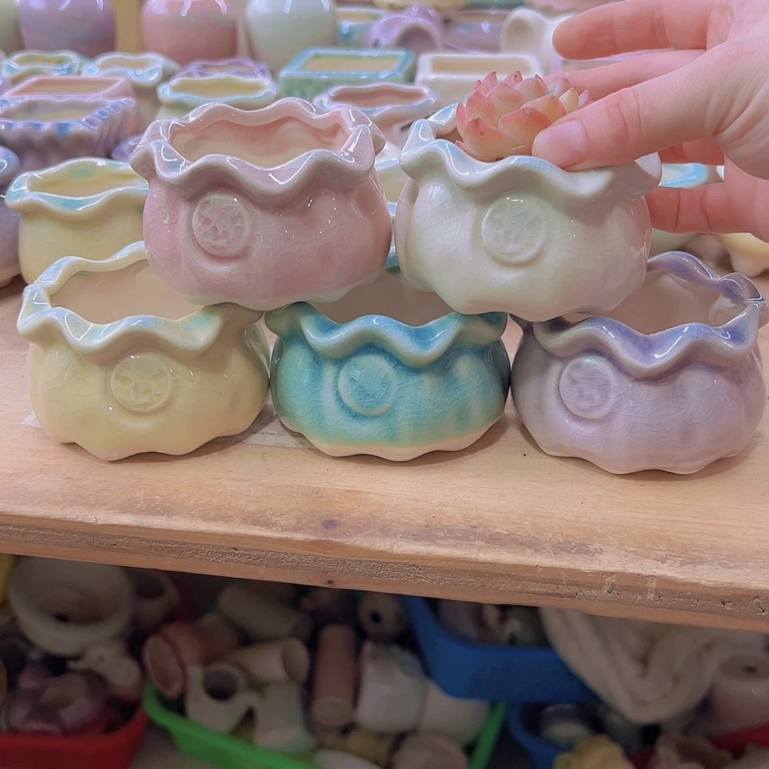 陶瓷花盆单场满12包邮