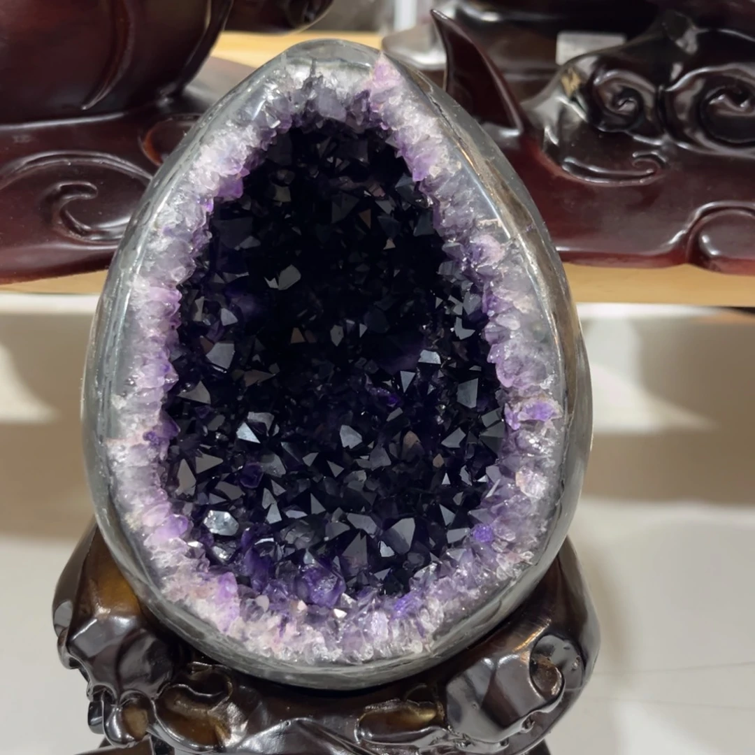 未镶嵌紫晶摆件水晶