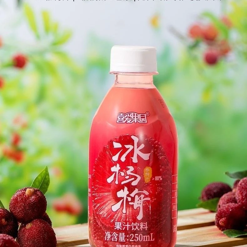 【250ml*6 瓶】喜爱果园杨梅正宗仙居冰杨梅汁果蔬汁果汁饮料新日期