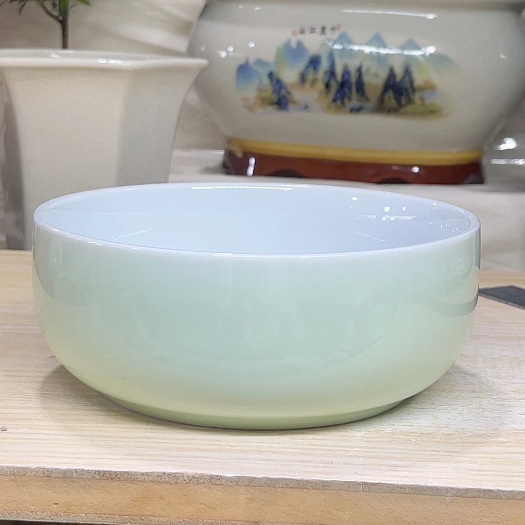 陶瓷绿植多肉微瑕花盆口径15*6.5无孔