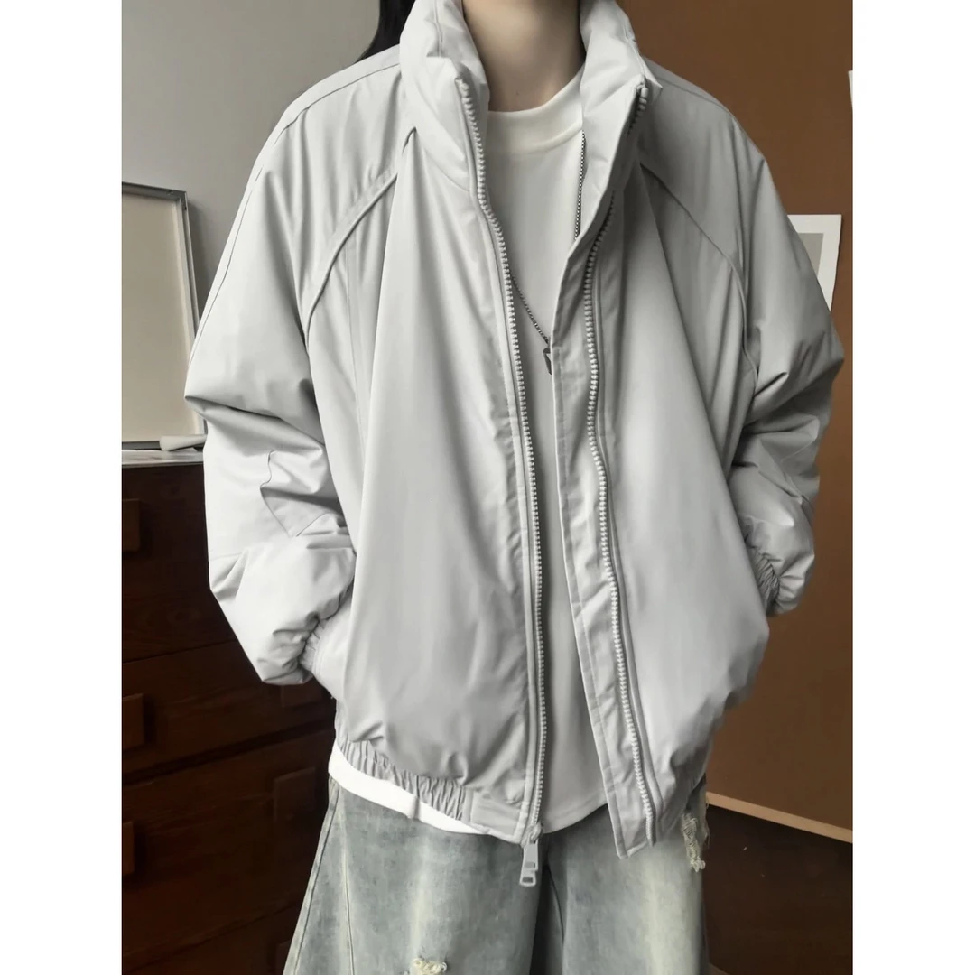 美式bomber棉衣棉服男冬季加厚保暖短款美式三防立领飞行棉袄外套