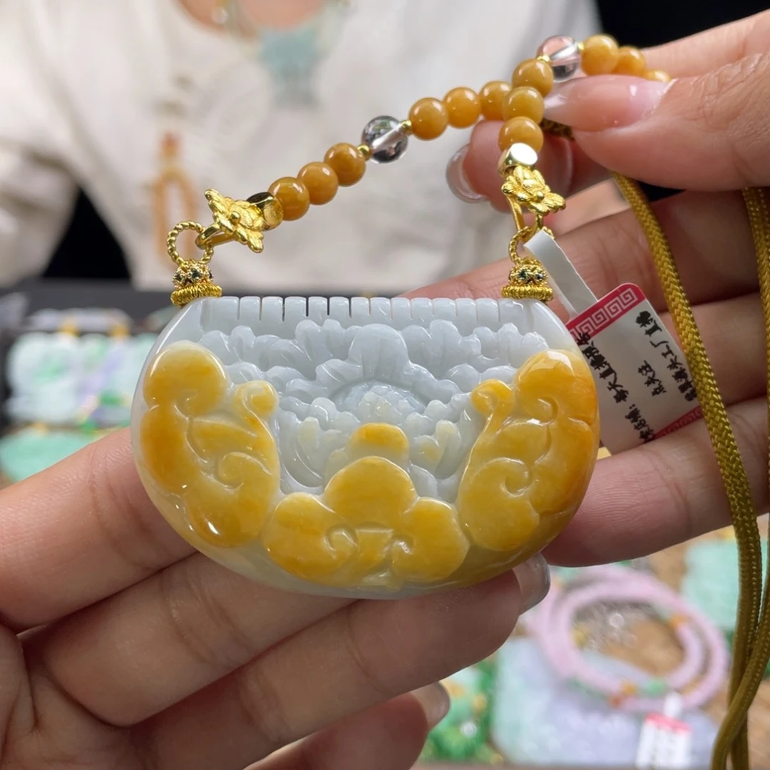 颈饰未镶嵌翡翠代编织