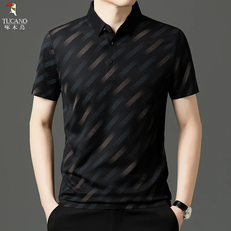 啄木鸟2025春夏季新款百搭透气经典日常休闲百搭短袖男t恤