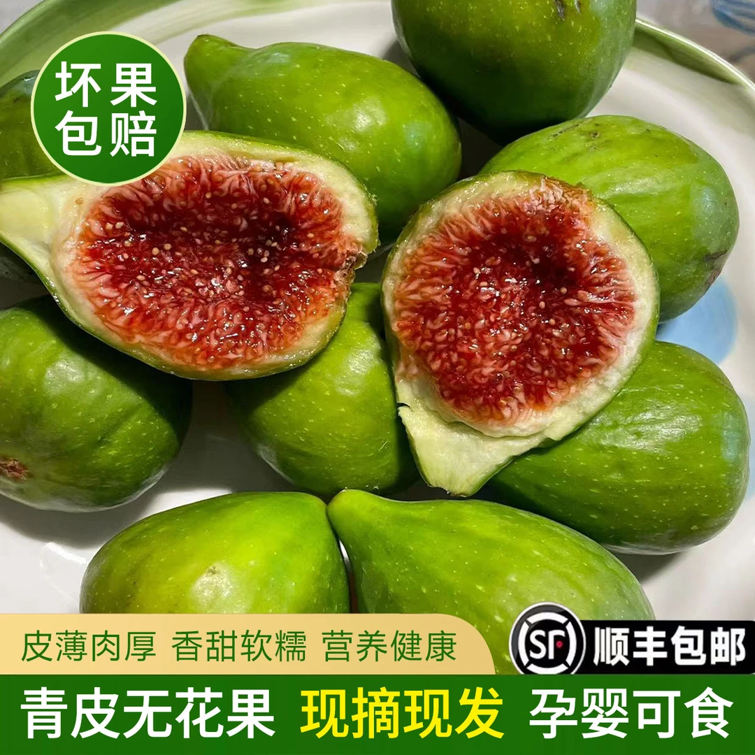 威海青皮无花果新鲜水果(六小时内签收坏果包赔超时不赔介意勿拍)