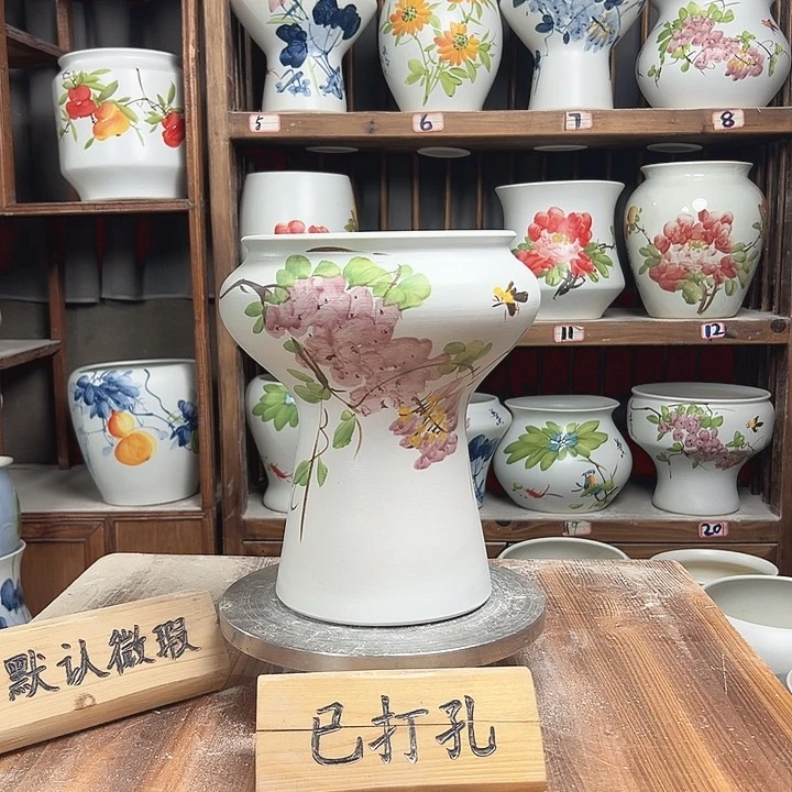 摆件蘑菇紫藤新款新款陶瓷