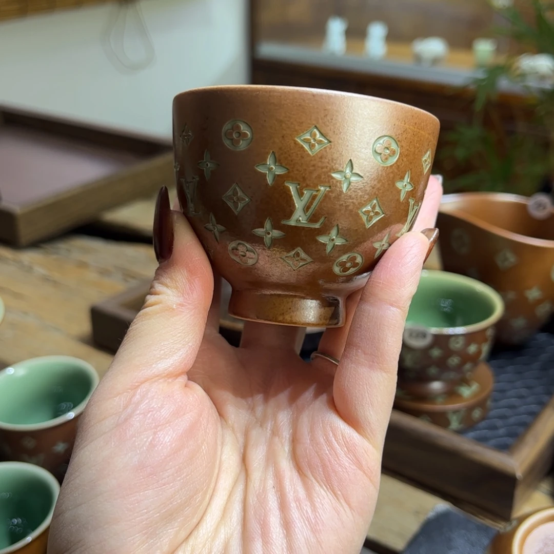 五***娘草木灰老花手工杯