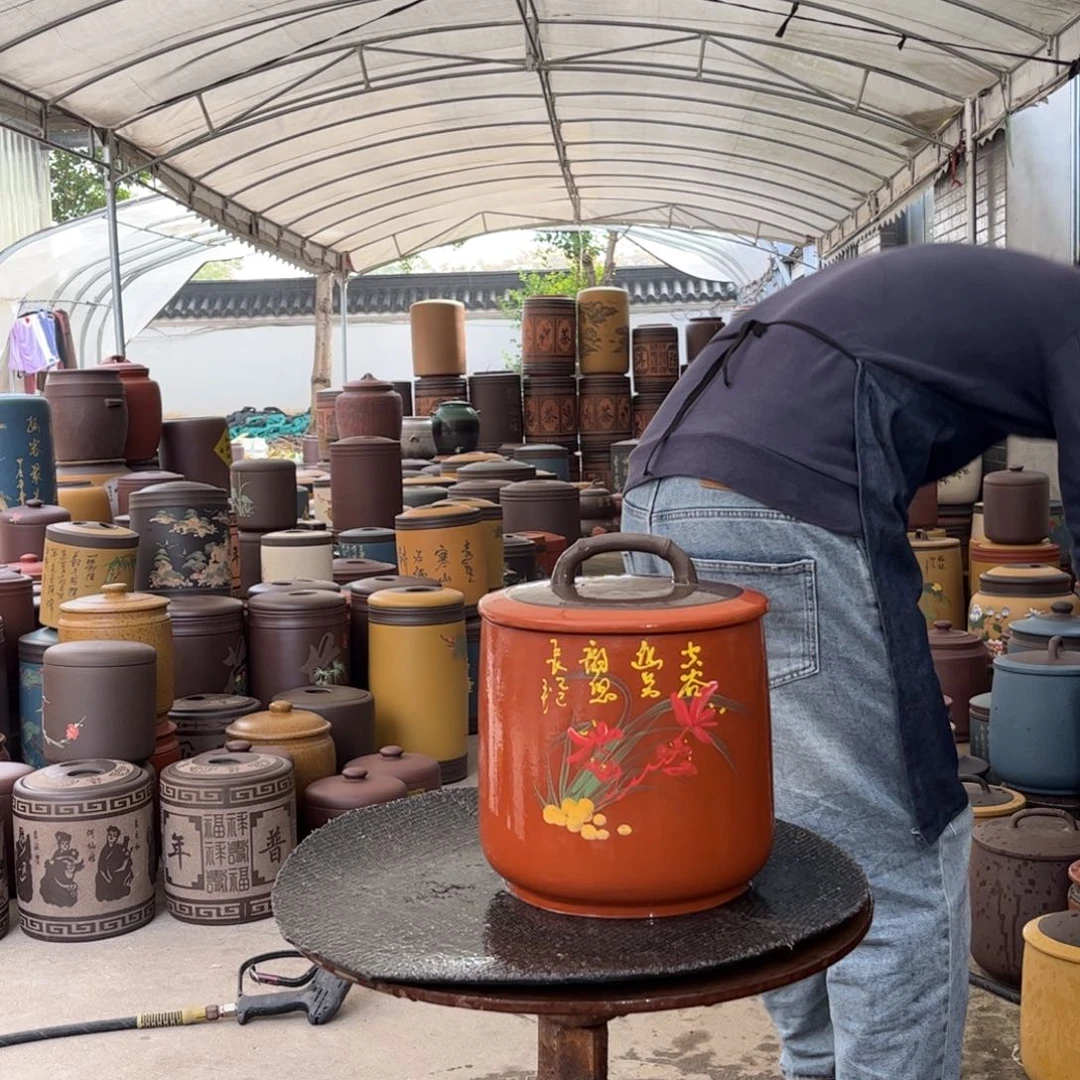 茶叶罐紫砂8 饼茶叶罐