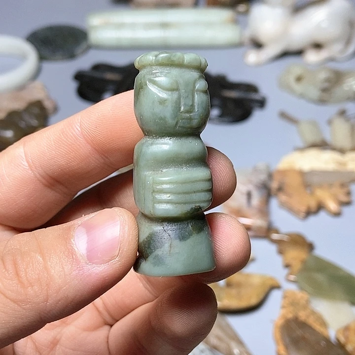 和田玉未镶嵌颈饰179