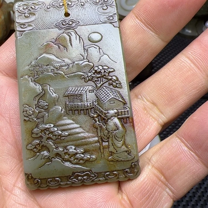 和田玉挂件未镶嵌用****1