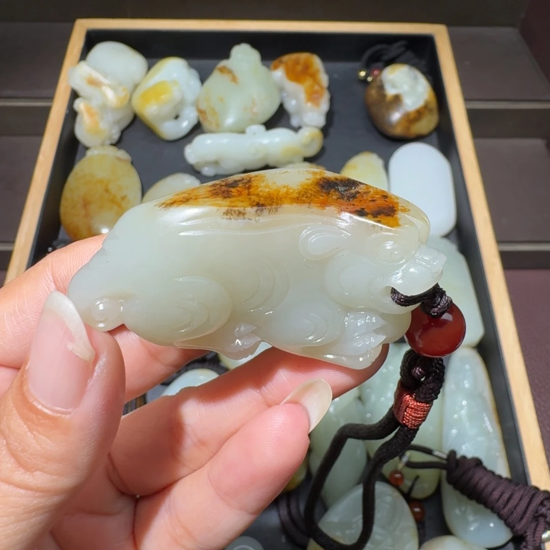 和田玉未镶嵌吊坠(不含链)