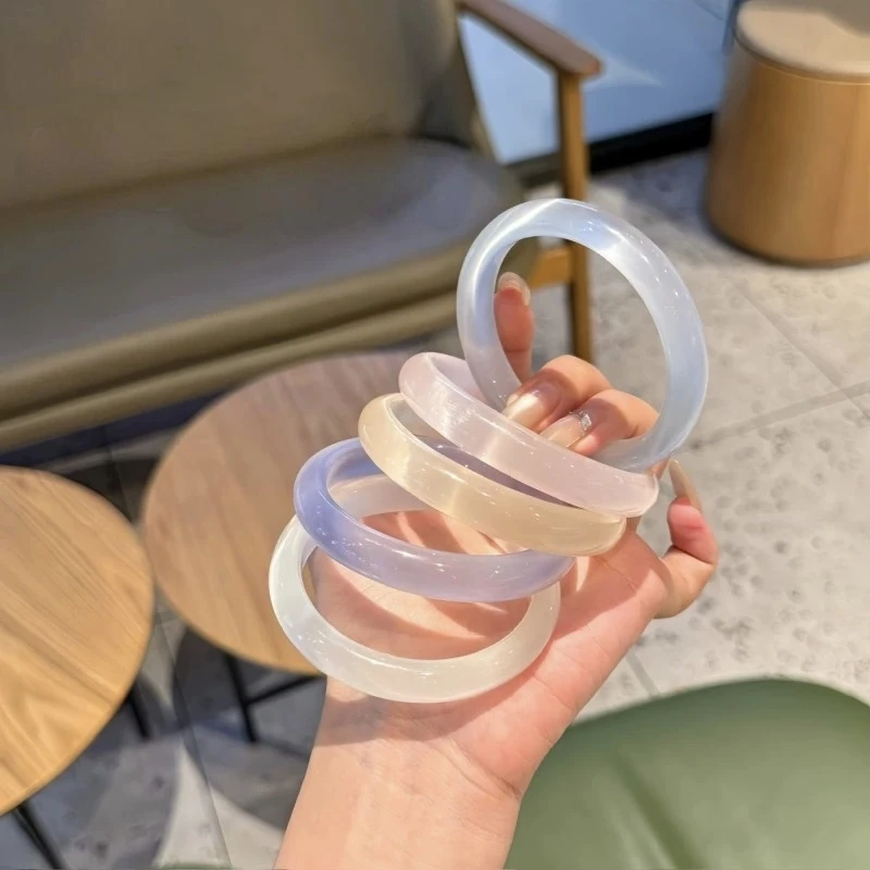 【暑假特惠活动】5款冰透手镯正圈圆条齐百搭简约