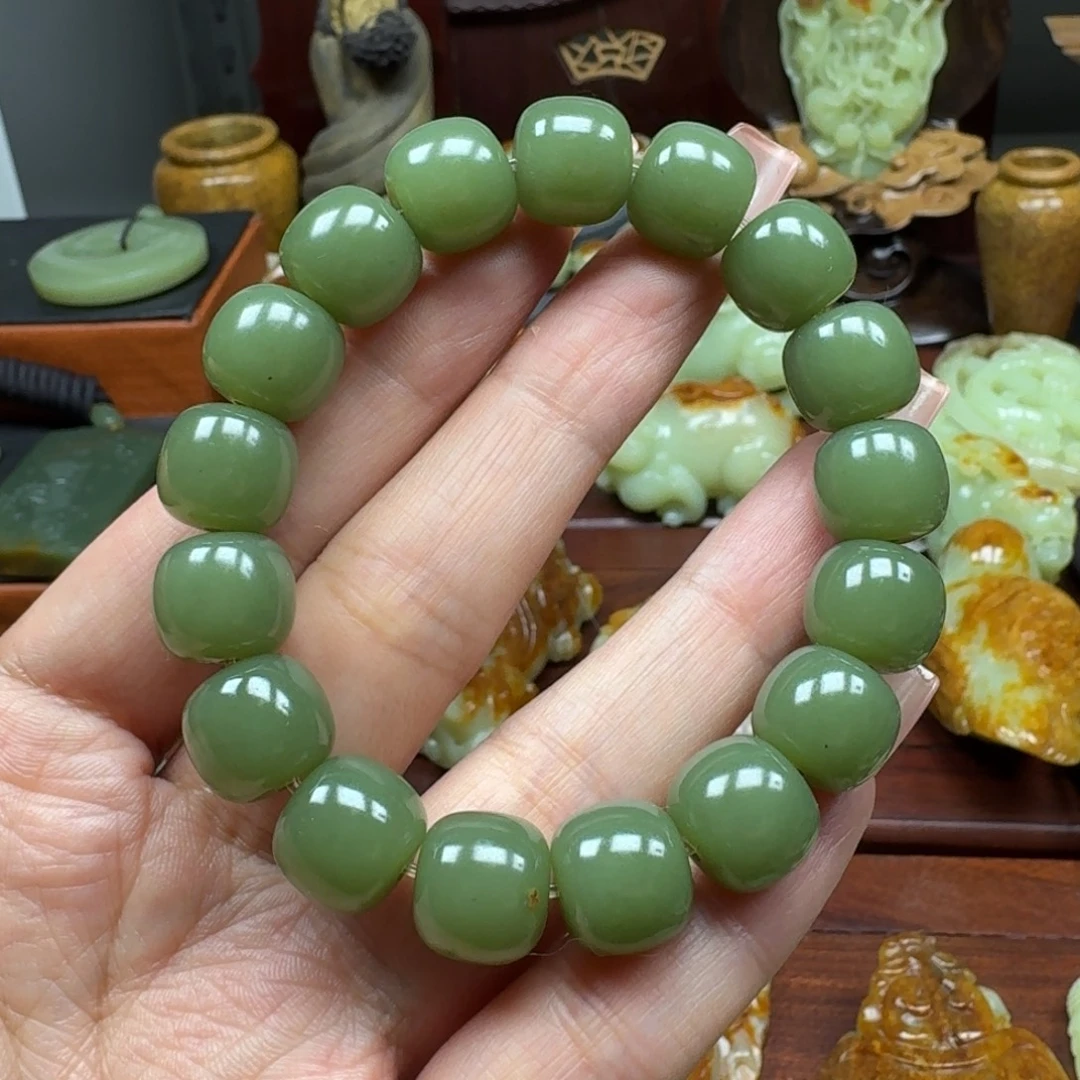 岫岩河磨玉（透闪石质玉）未镶嵌手链