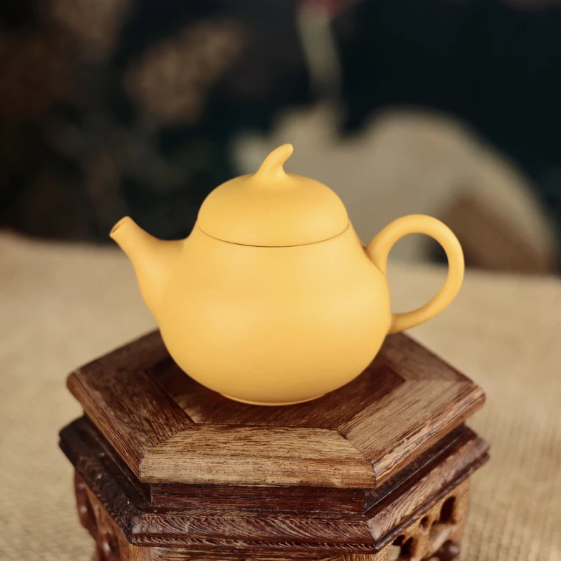 黄金段泥小容量手工茶壶小品茄瓜家用功夫茶具DY01