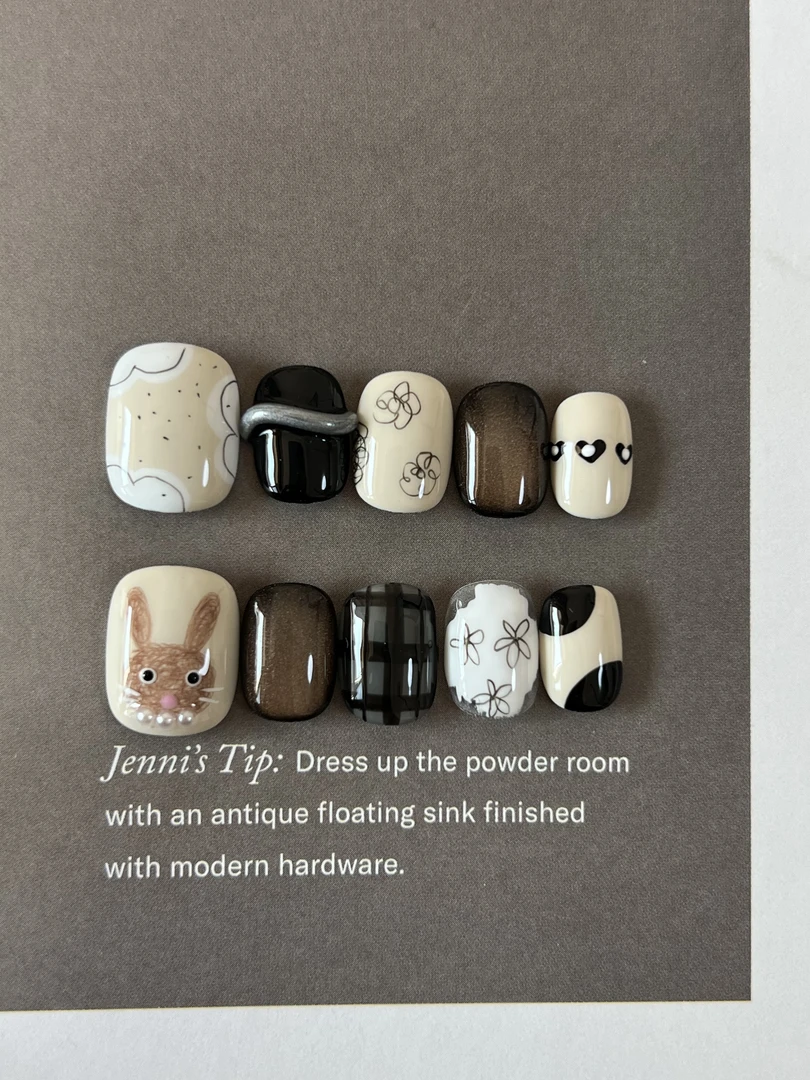 【彩铅小兔】Melody纯手工穿戴甲