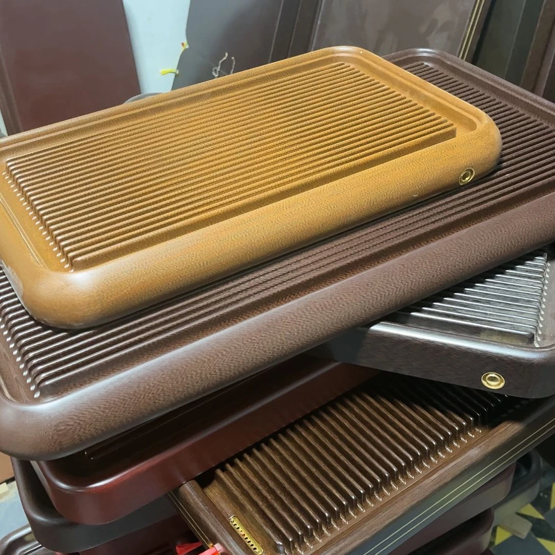 紫砂茶盘ﾉ**~5030紫檀龙纹