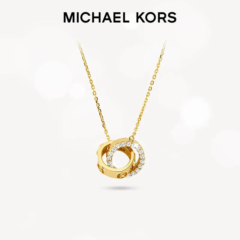 合金项链 MICHAEL KORS【白鹿同款】莫比乌斯双环项链MKC1554AN040