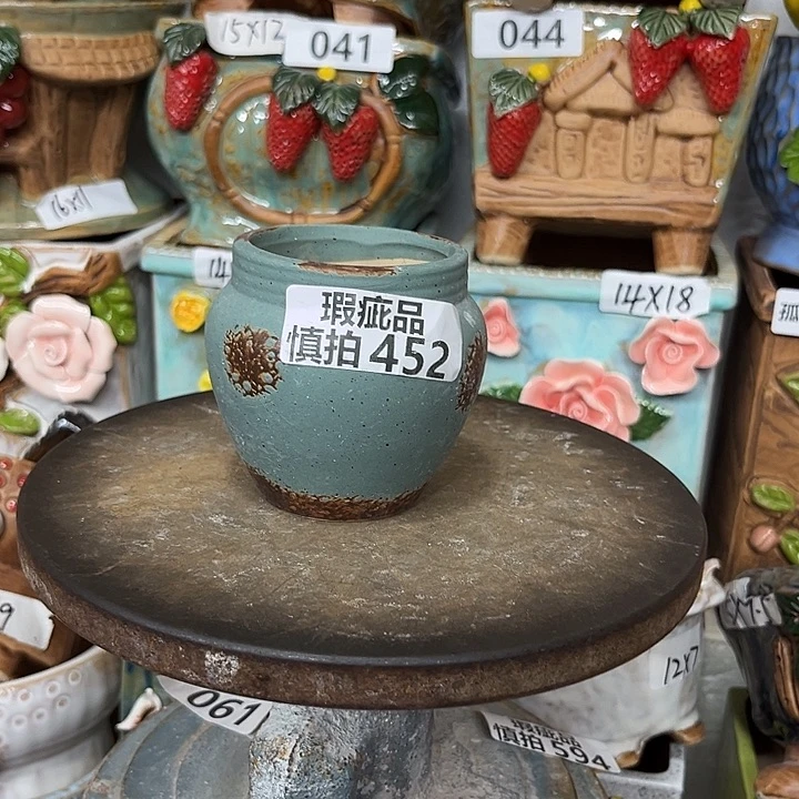 紫砂花盆粗陶材质多肉花盆452