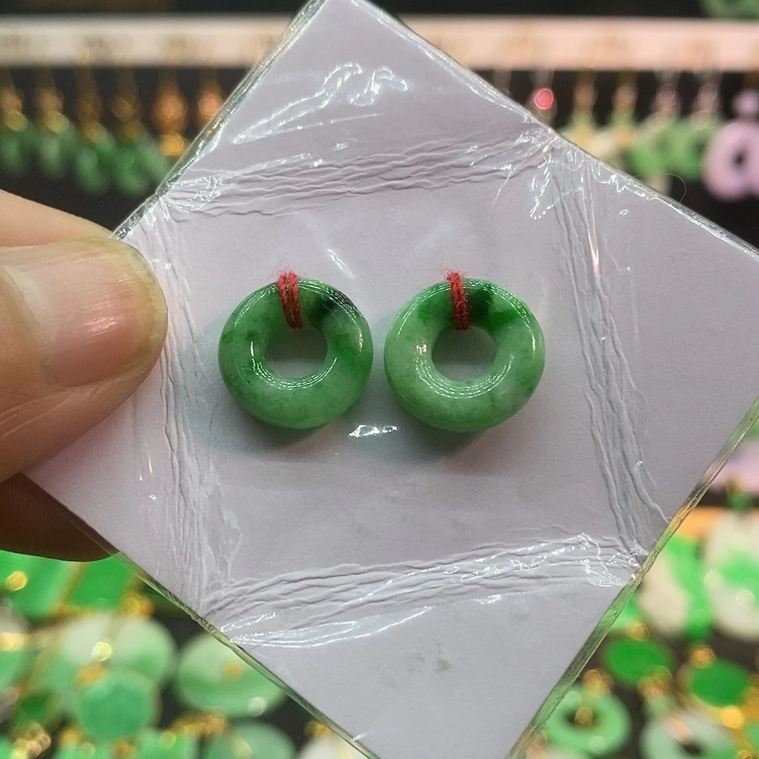 a***恋翡翠未镶嵌耳饰耳饰