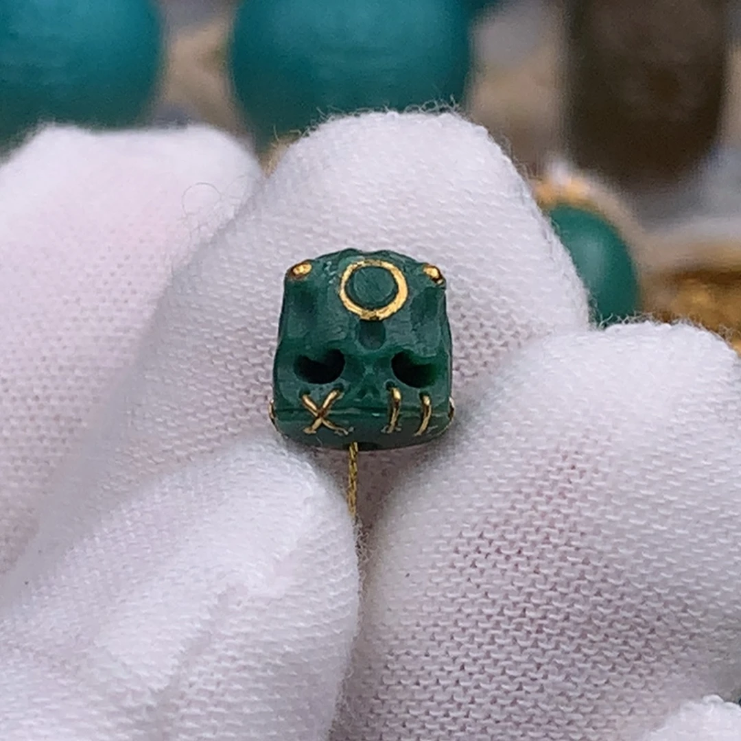 未镶嵌绿松石珠宝奇石8.5mm