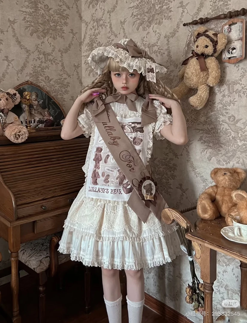 (实体店正品现货)古董熊熊墙 不可退 原创LOLITA古董熊熊墙SPSET