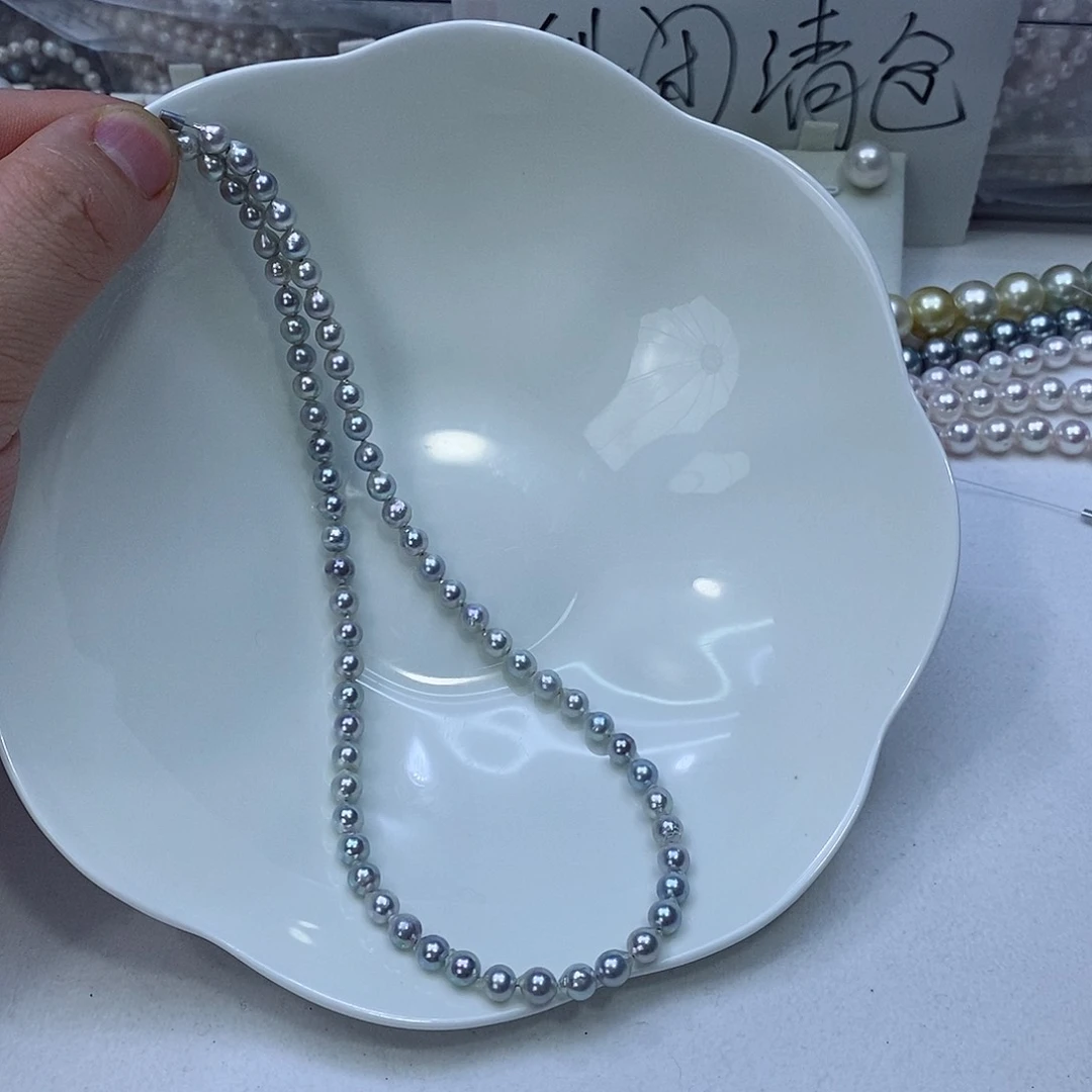 海水珍珠颈饰银S925镶嵌