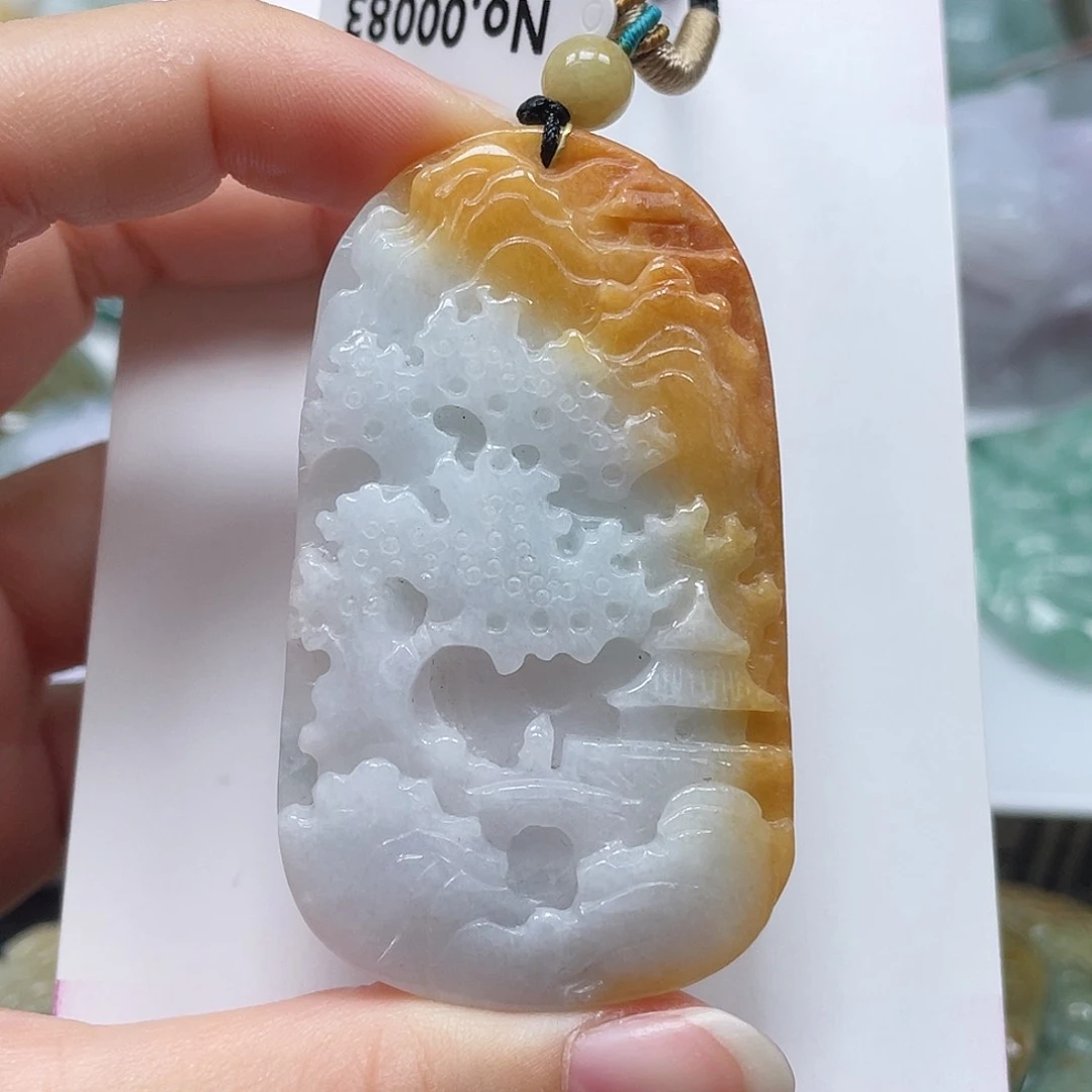 翡翠未镶嵌吊坠(不含链)