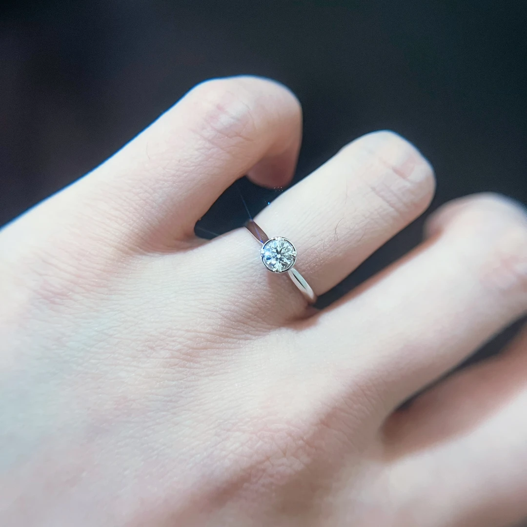 30分守护1生 钻戒 白金钻石戒指  I-J VS 结婚 求婚 婚戒