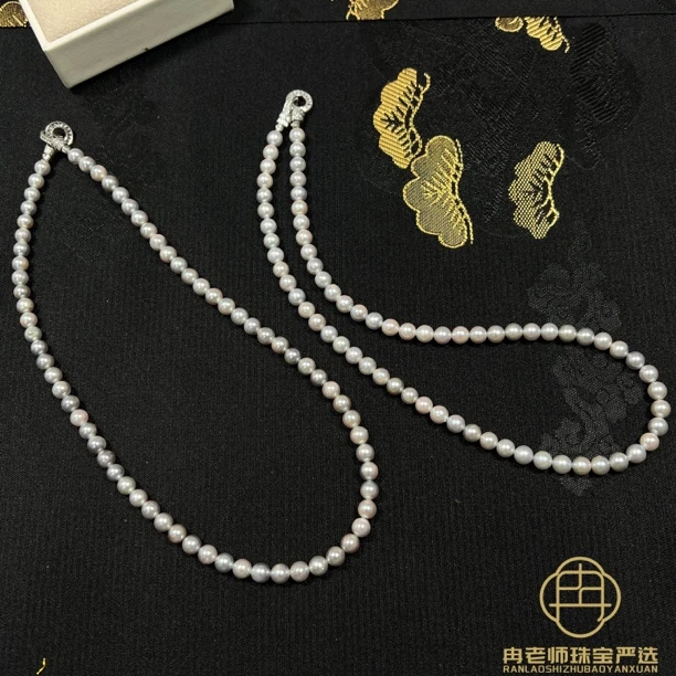 OY114-12622海水珍珠真多麻妈妈链5mm+多样性发其一