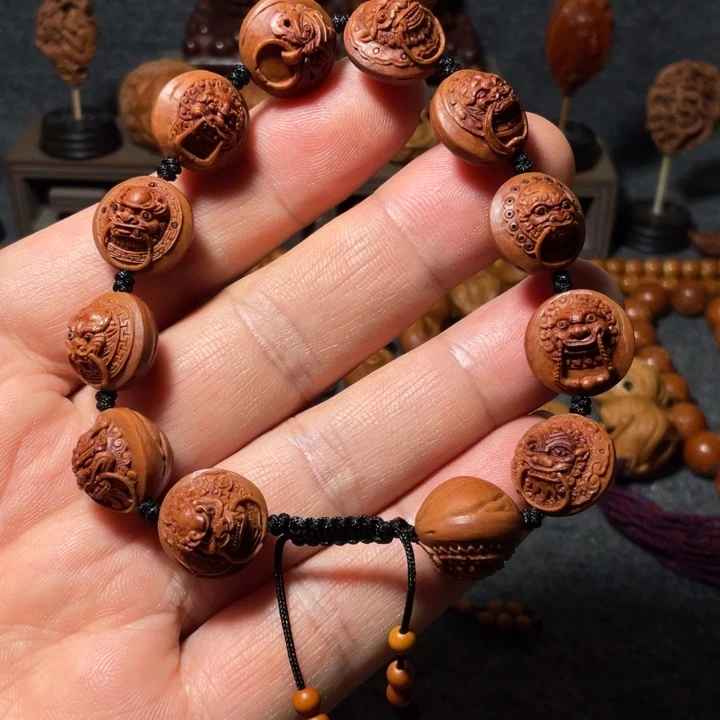 隐***斋手串/手链橄榄核手工制作工艺精湛