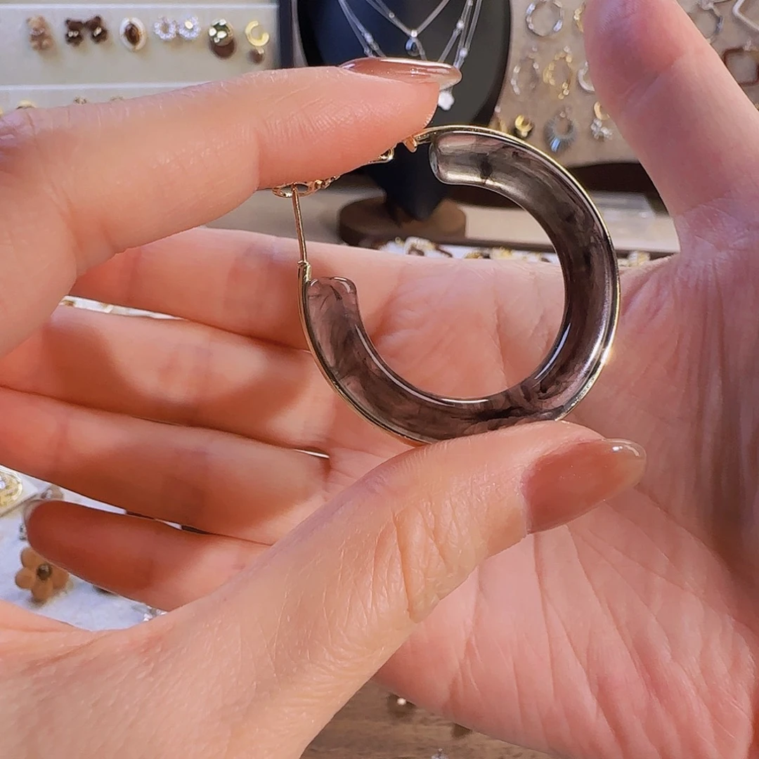 仿珍珠铜合金925银耳钉