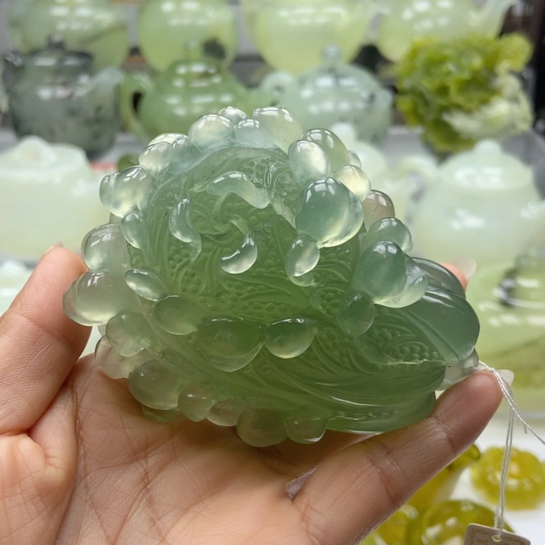 蛇纹石玉未镶嵌手把