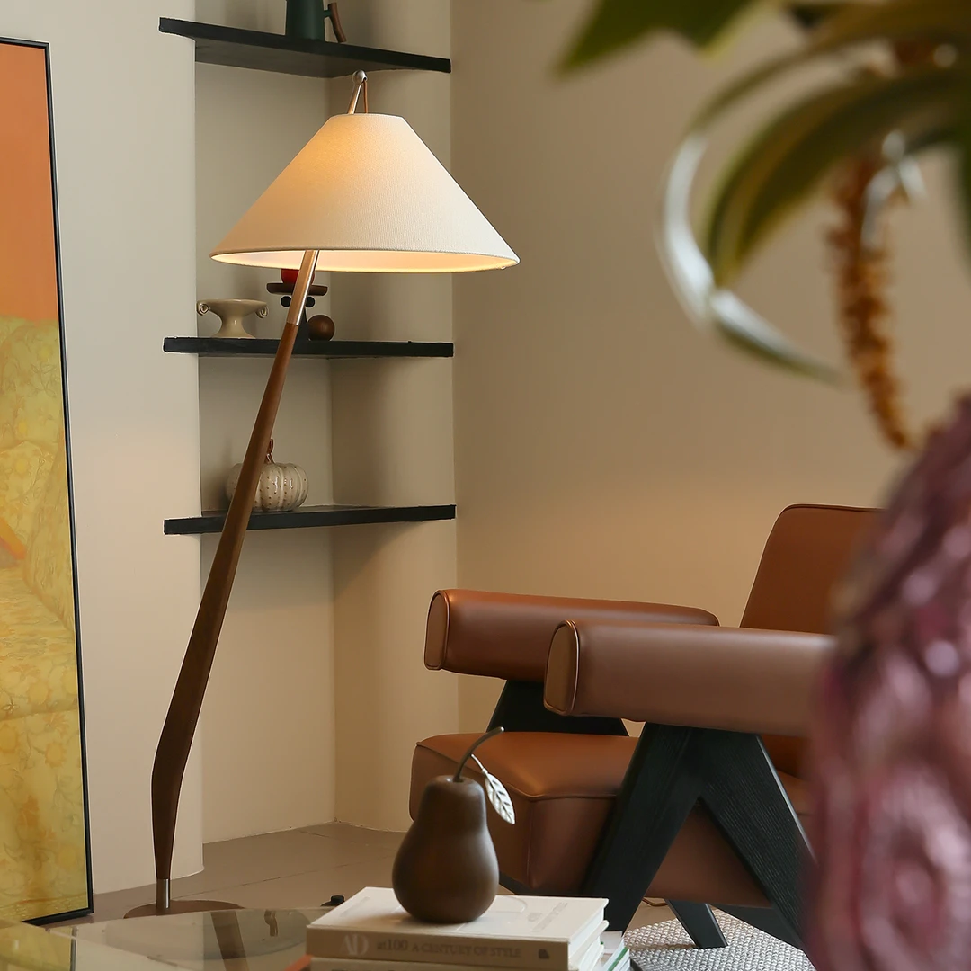 旭呈法式中古风落地灯客厅沙发复古高级感卧室床头灯日式氛围台灯