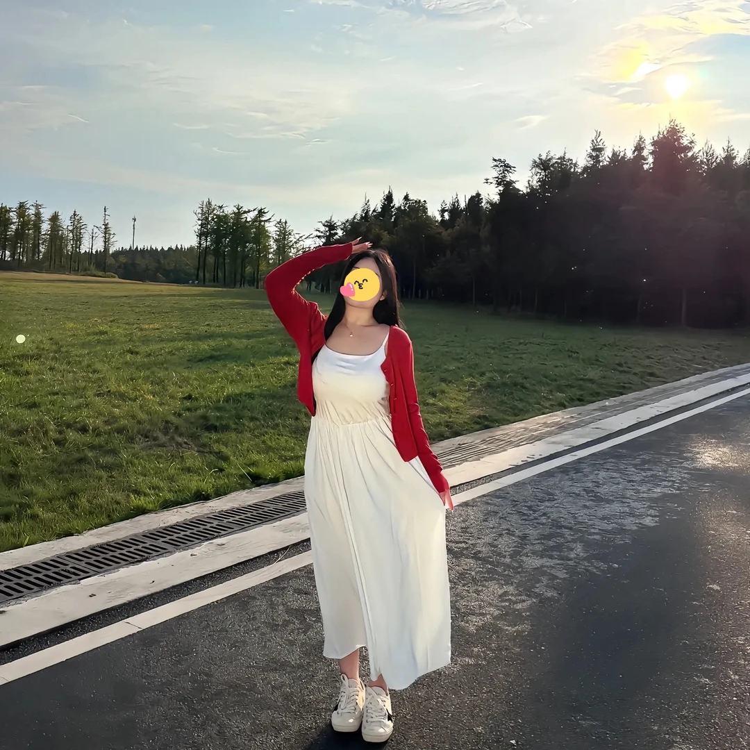 大码女装韩系穿搭套装2025早秋季新款微胖mm吊带连衣裙+开衫套装