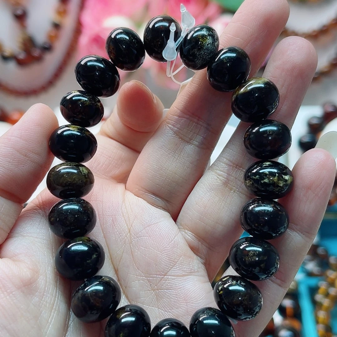 手链琥珀未镶嵌大*杨琥珀12