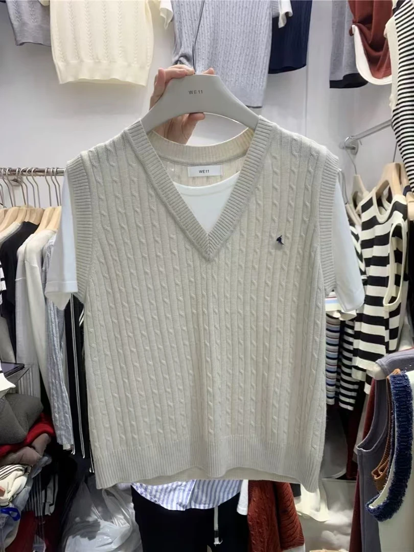 静姐 欧货圆领撞色长袖休闲两件针织衫毛衣0079