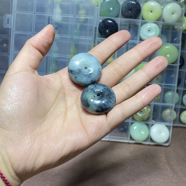 未镶嵌蛇纹石玉车挂15