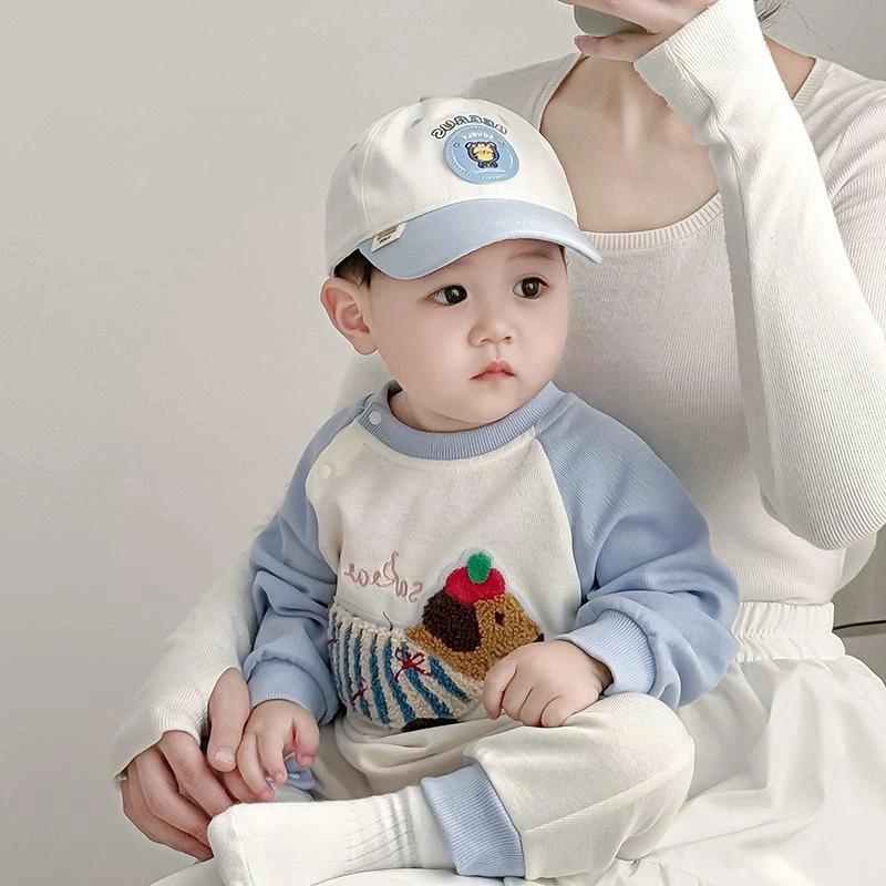 婴儿帽子春夏秋薄款宝宝时尚卡通鸭舌帽韩版洋气百搭男女童棒球帽