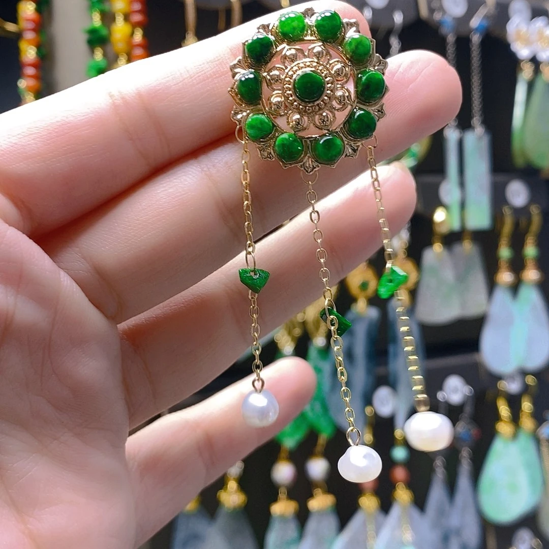 未镶嵌翡翠耳饰翡翠