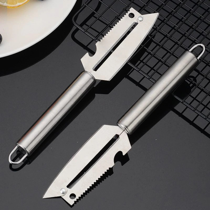 不锈钢削皮刀刮皮刀家用厨房工具水果刀刨刀刨丝器削皮器鱼鳞刨