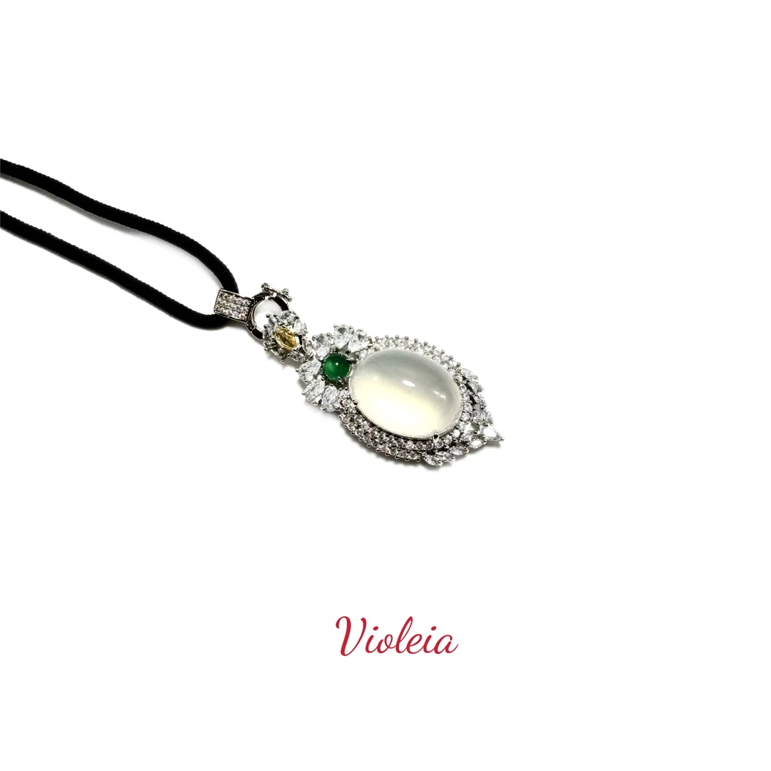 铜合金项链  【山阴夜雪】Violeia 新中式国风百搭项链～N007