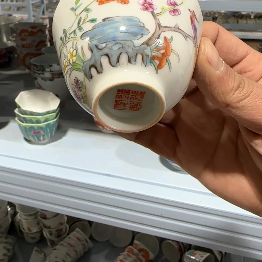 瓷片摆件手绘瓷器全部处理