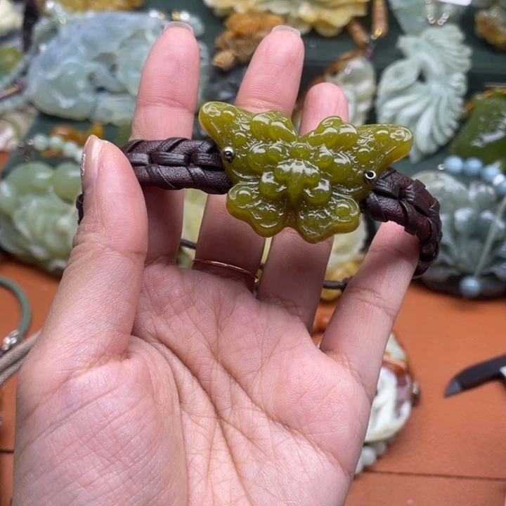 蛇纹石玉手牌合金