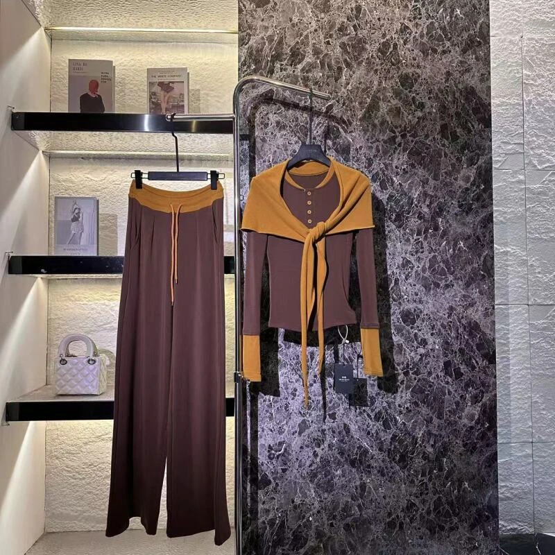 411*2025新款三件套披肩款女装套装FD03135