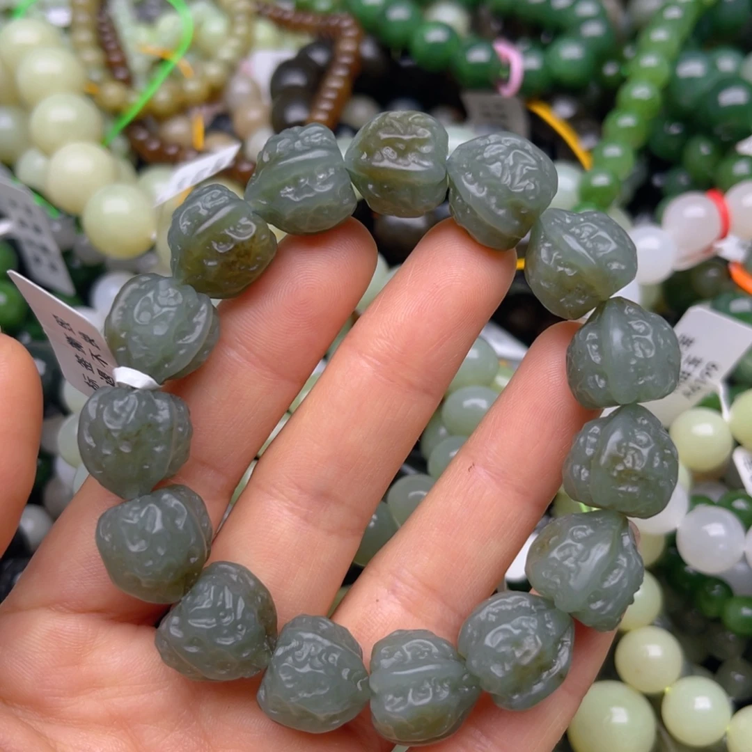 和田玉未镶嵌手链