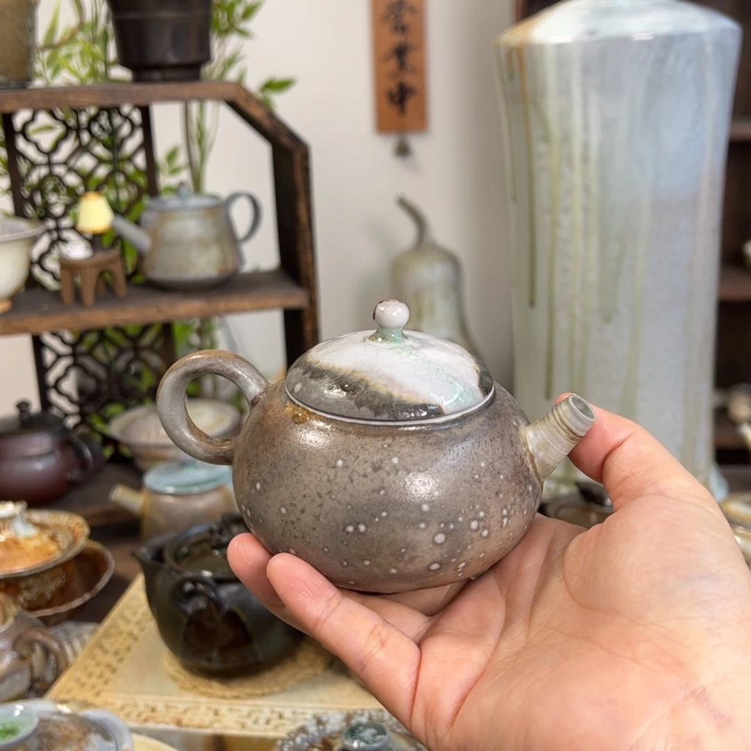 中白重落灰圆满壶