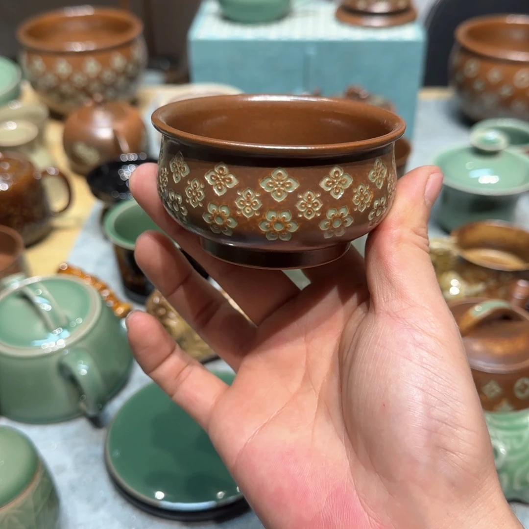 小金茶具青瓷茶器