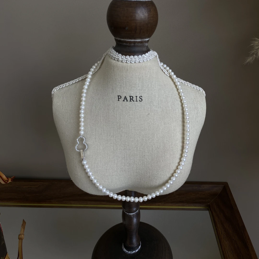 【京都雪】天然珍珠极光AK珍珠葫芦项链5-6mm