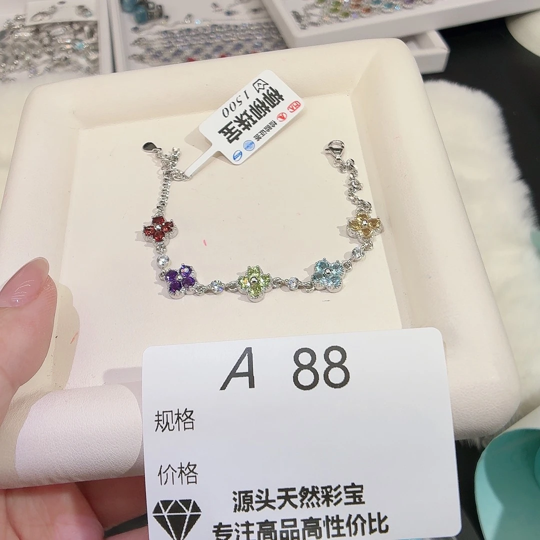 珠宝奇石银S925镶嵌橄榄石