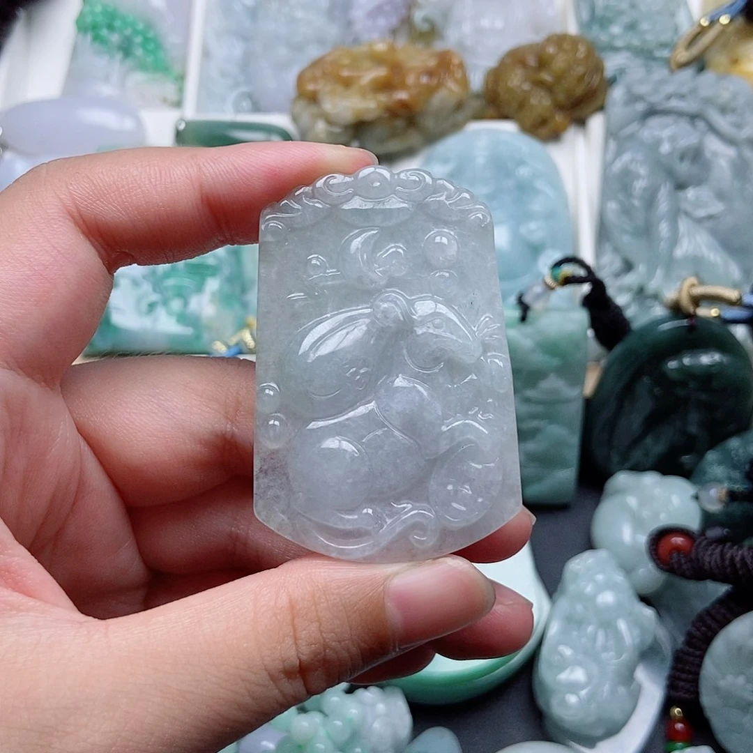 翡翠未镶嵌吊坠(不含链)翡翠