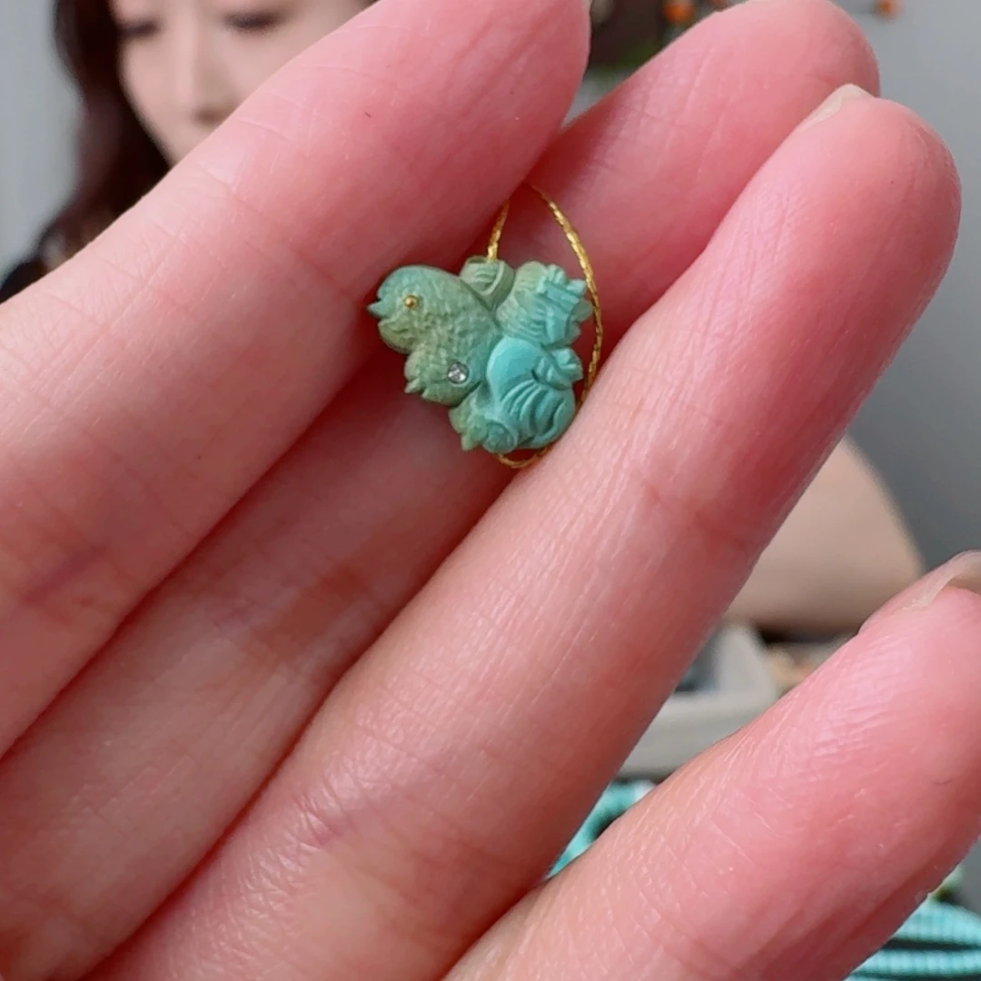 未镶嵌绿松石珠宝奇石